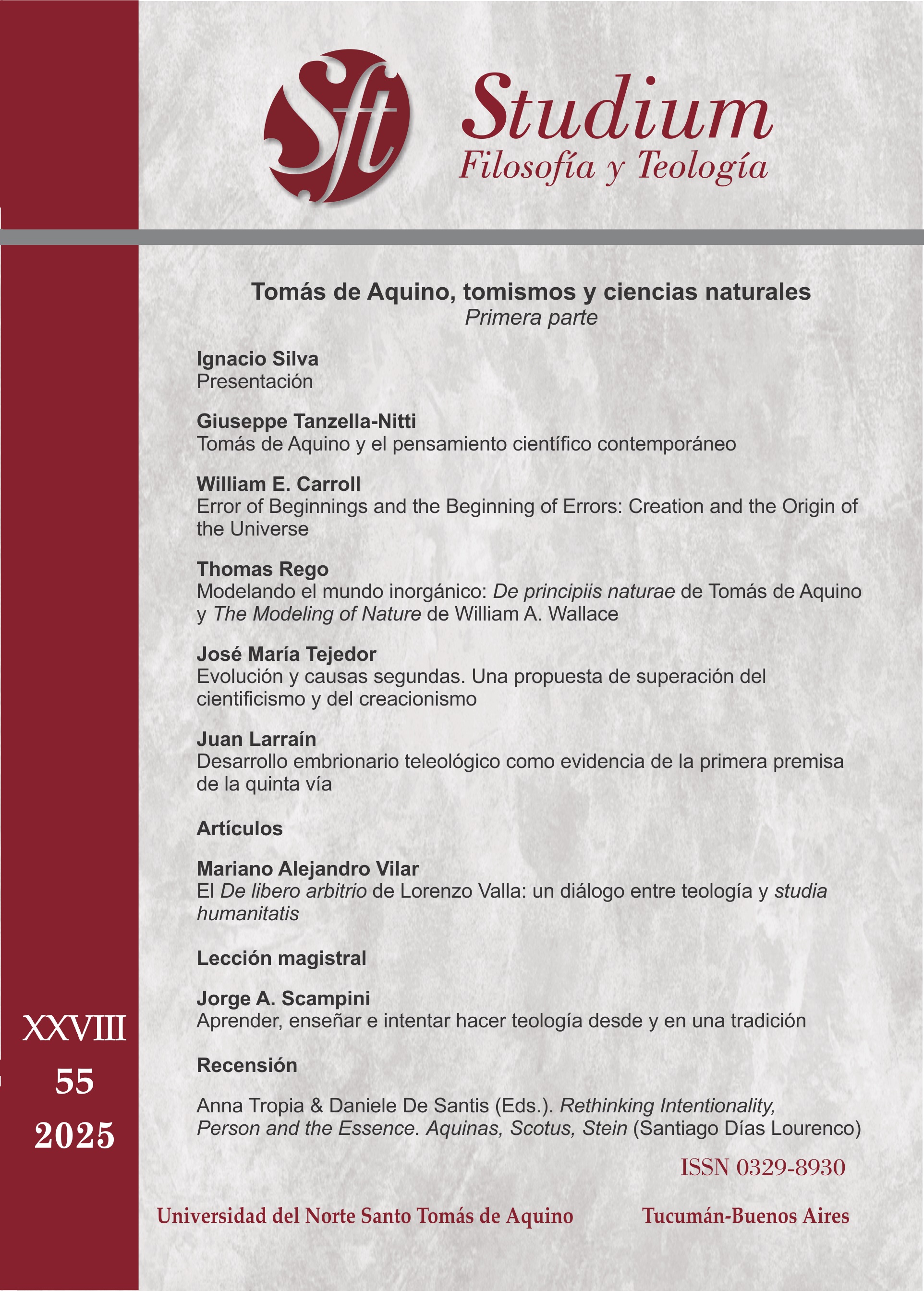 					Ver Vol. 28 Núm. 55 (2025): Studium 55
				